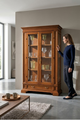 Wohnzimmer Anrichte Glas Schrank Vitrine Esszimmer Anrichte Holz Schränke Möbel