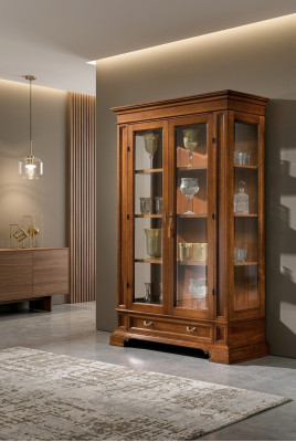 Wohnzimmer Anrichte Glas Schrank Vitrine Esszimmer Anrichte Holz Schränke Möbel