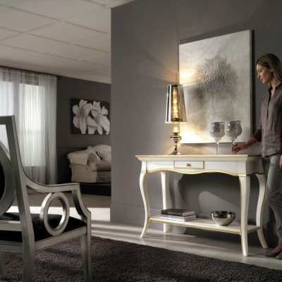 Konsolen Nachttisch Schlafzimmer Beistelltisch Modern Design Möbel Holz Weiß Neu