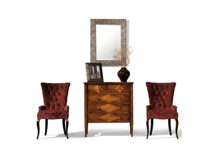 Wohnzimmer Set Kommode Spiegel Kommoden Garnitur Gruppe Holz Design Schrank Neu
