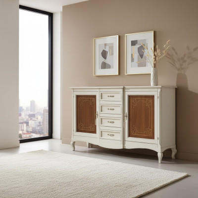 Kommode Sideboard Regal Schrank Regale Massiv Holz Möbel aus Italien Schränke