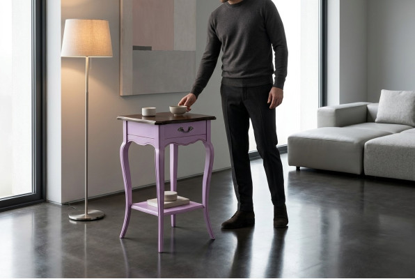 Klassischer Nacht Tisch Konsole Beistell Schlaf Zimmer Holz Tische Konsolen Neu