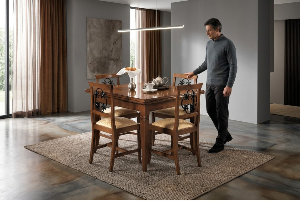 Italienische Esstische Tisch Holz Tische Möbel Esstisch Antik Stil Massivholz