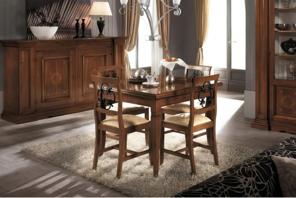 Garnitur Tisch Essgruppe 5 tlg. Tische Neu Garnitur Esstisch 4 x Stuhl Set Möbel