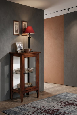 Vitrine Glas Schrank Vitrinen Wohnzimmer Schau Schränke Italienische Möbel NEU