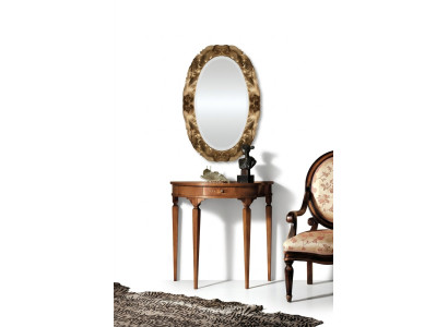 Konsolen Tisch Kommode mit Spiegel Luxus Möbel Set Konsole 2tlg. Made in Italy