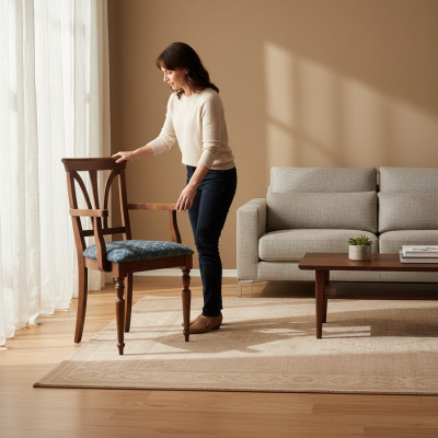 Esszimmer Stühle Luxus Sessel Stuhl Holz Braun Lehnstuhl Wohnzimmer Möbel Neu