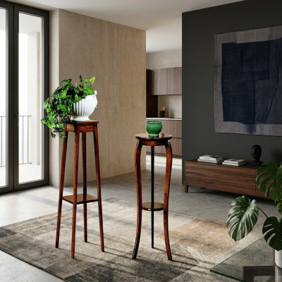 Blumenständer Blumen Ständer Vasen Ständer Massiv Echtes Holz Blumentopfständer