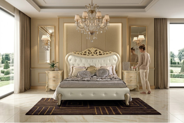 Bett Polster Design Doppel Betten Schlafzimmer Holz Chesterfield Bettrahmen Neu