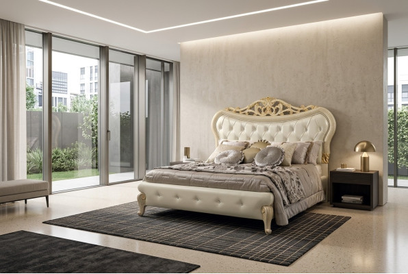 Bett Polster Design Doppel Betten Schlafzimmer Holz Chesterfield Bettrahmen Neu