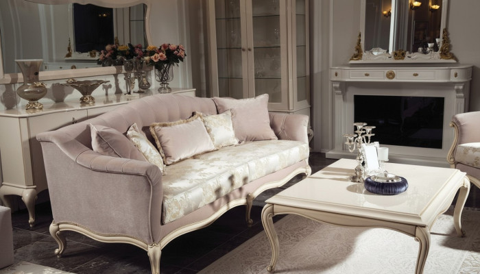 Dreisitzer Klassisches Sofa Couch Polster Möbel Italienische Möbel Sofa