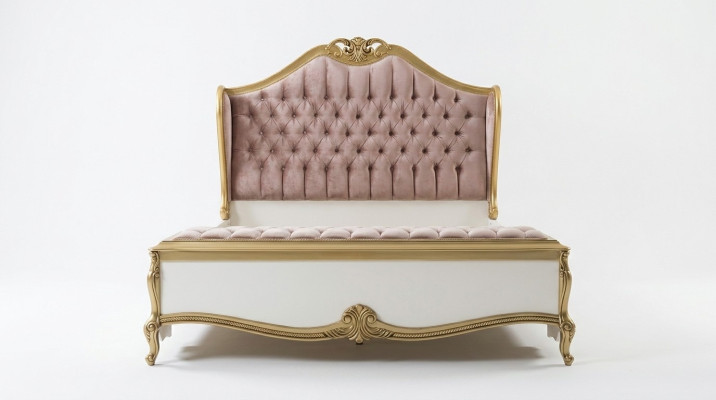 Chesterfield Bettrahmen Design Polster Luxus Bett Schlafzimmer Betten Rosa