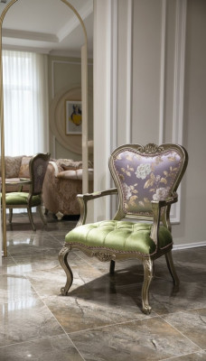 Sessel 1 Sitzer Grün Wohnzimmer Elegantes Möbel Luxus Chesterfield Neu