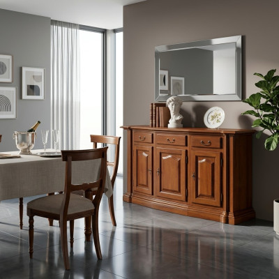 Kommode Anrichte Sideboard Braun Holz Massiv Schrank Möbel Kommoden Sideboards