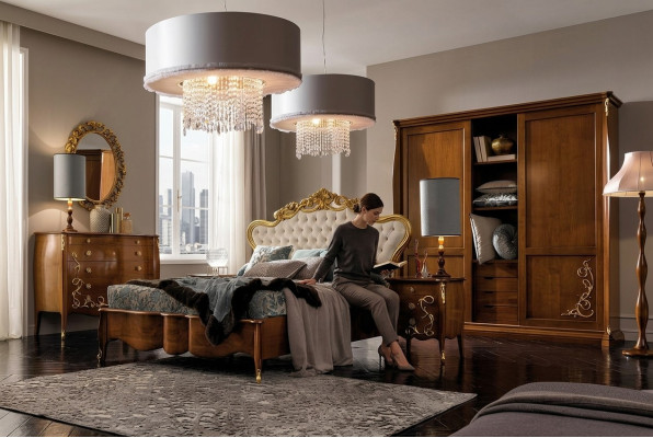 Schlafzimmer Set Hotel Design Schlafzimmer Luxus Bett Nachttisch Kommode 6tlg