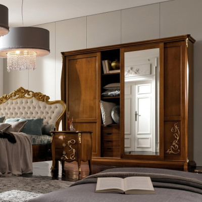 Schlafzimmer Schrank Holz Möbel Barock Neu Klassischer Kleiderschrank Schränke
