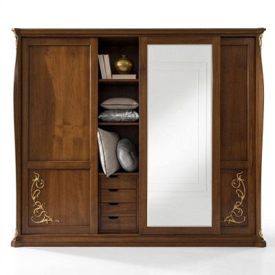 Schlafzimmer Schrank Holz Möbel Barock Neu Klassischer Kleiderschrank Schränke