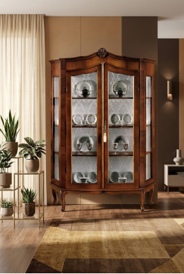 Wohnzimmer Anrichte Glas Schrank Vitrine Esszimmer Anrichte Holz Schränke Möbel
