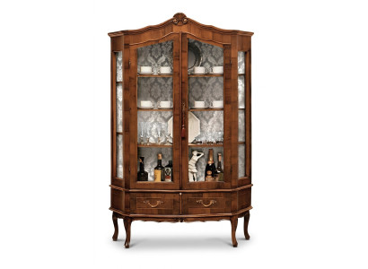 Anrichte Regal Schrank Glas Schränke Vitrinen Italienische Möbel Glasschrank Neu