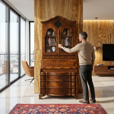 Vitrine Anrichte Buffet Schrank Italienische Möbel Einrichtung Regale Vitrinen