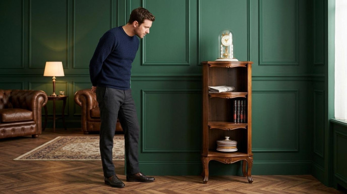 Regal Bücherregal Holz Schränke Design Barock Stil Vitrine Bar Schrank Massiv