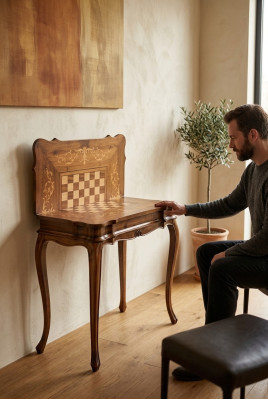 Spieltisch Schach Schachtisch Tisch Holz Tische Das Spiel Möbel Antik Stil Neu