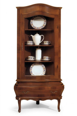 Eckvitrine Schrank Klassische Vitrinen Wohnzimmer Wohnzimmer Schränke Anrichte