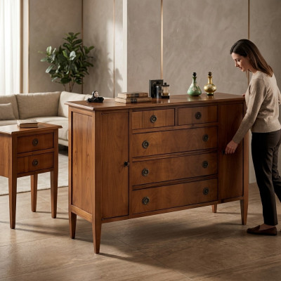 Italienische Kommode Anrichte Schrank Garderobe Sideboard Möbel Regal Konsole