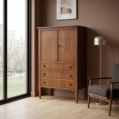 Schrank Bar Barschrank Vitrine Wohnzimmer Designer Regal Möbel Holz Haus Wand