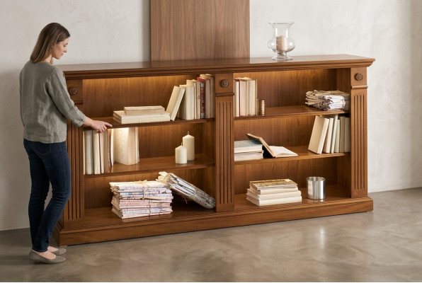 Bücherregal Vitrine Vitrinenschrank Klassische Schrank Schrank Schränke Holz XXL