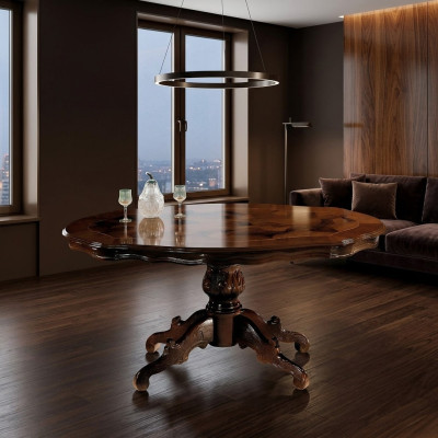 Klassischer Couchtisch Tisch Wohnzimmer Tische Barock Holz Couchtische Kaffee