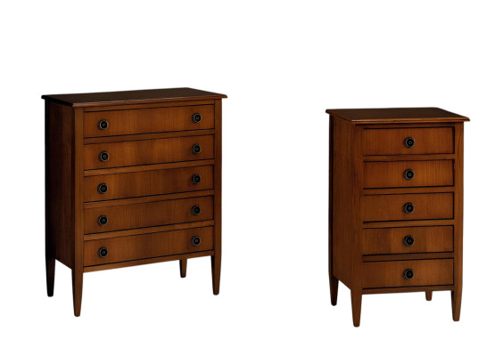 Massives Italienisches Möbelensemble - Hochschrank, Kommode, Sideboard für stilvolle Einrichtung