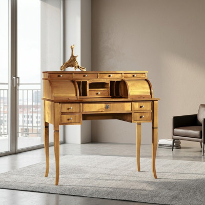 Schreibtisch Büro Tisch Edle Holz Tische Barock Rokoko Antik Stil Möbel Betten