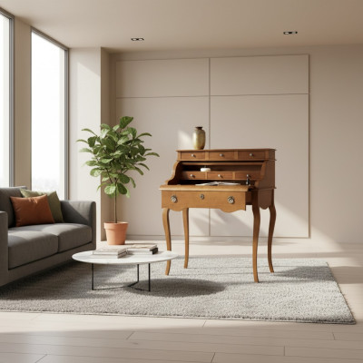 Barock Schreibtisch Büro Tisch Edle Holz Tische Rokoko Antik Stil Möbel Italien