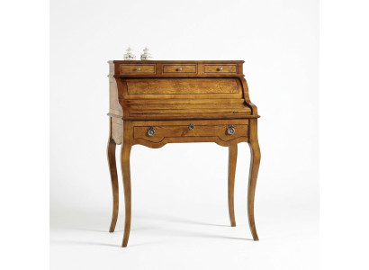 Tische Schreibtisch Büro Tisch Edle Holz Barock Rokoko Antik Stil Möbel Luxus