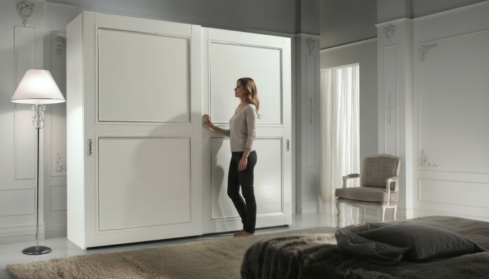 Kleiderschrank Möbel Schiebetüren Schrankwand Schränke Schrank Holz Schränke