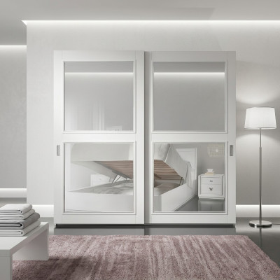 Schränke Kleiderschrank mit Schiebetüren Schrankwand Schrank Holz Schränke Neu
