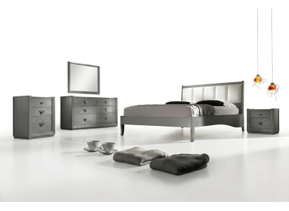 Schlafzimmer Bett Nachttisch Kommode Spiegel Garnitur Gruppe Doppel Neu Set 5tlg