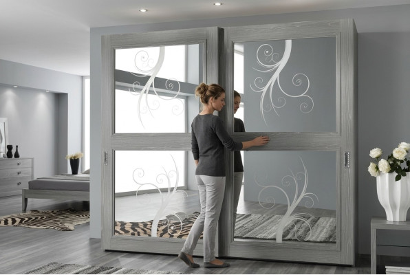Kleiderschrank Schrank Schiebetüren Schränke Holz Neu Möbel Italienische Möbel
