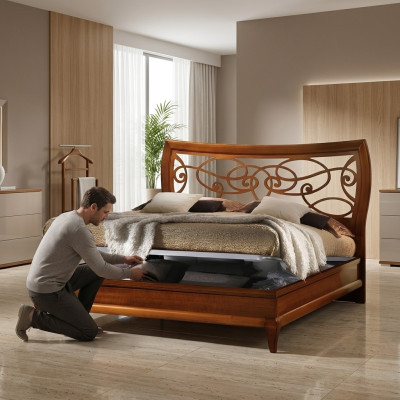 Bett Luxus Schlafzimmer Doppelbett Holz Polster Betten Doppel Bettrahmen Modern