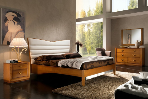 Luxus Schlafzimmer Bett Doppelbett Holz Polster Betten Doppel Bettrahmen Modern