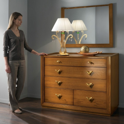 Kommode Spiegel Garnitur Gruppe Kommoden Konsole Holz Schrank Regal Neu Set 2tlg