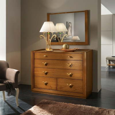 Kommode Spiegel Garnitur Gruppe Kommoden Konsole Holz Schrank Regal Neu Set 2tlg