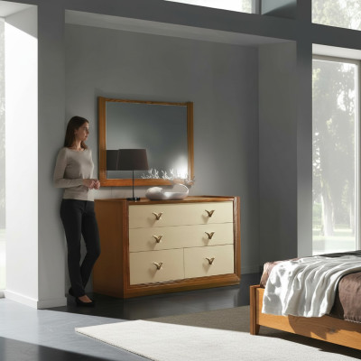 Garnitur Set 2tlg. Kommode Spiegel Kommoden Gruppe Konsole Schränke Modern Neu