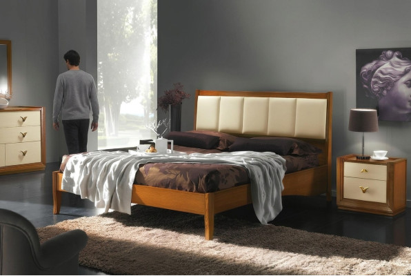 Bett Doppelbetten Modernes Bettgestell Betten Hotel Schlafzimmer Bettrahmen Holz