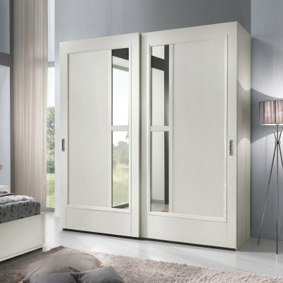 Kleiderschrank Schiebetüren Schlafzimmer Schrank Wand Schränke Holz Spiegel neu