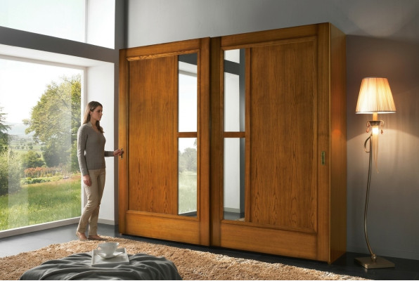 Kleiderschrank Wandschrank mit Schiebetüren Schrank Schränke Modern Schlafzimmer