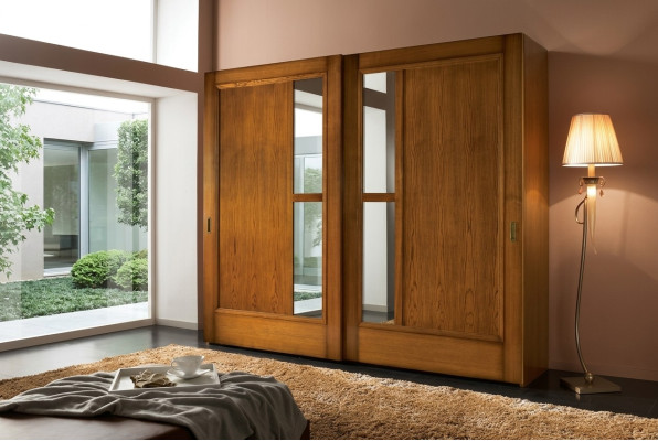 Kleiderschrank Wandschrank mit Schiebetüren Schrank Schränke Modern Schlafzimmer