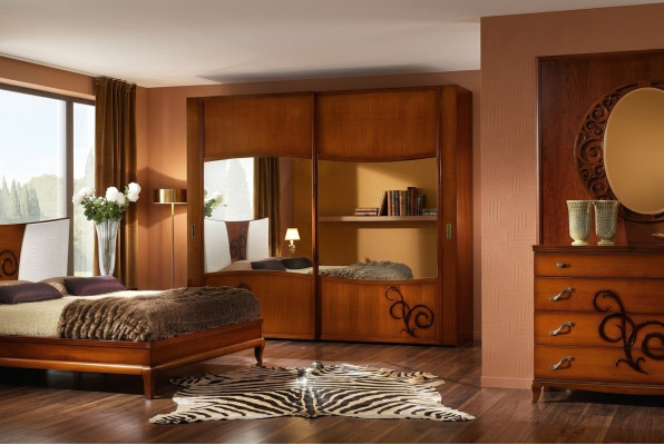 Kleiderschrank Wandschrank mit Schiebetüren Schrank Schränke Modern Schlafzimmer