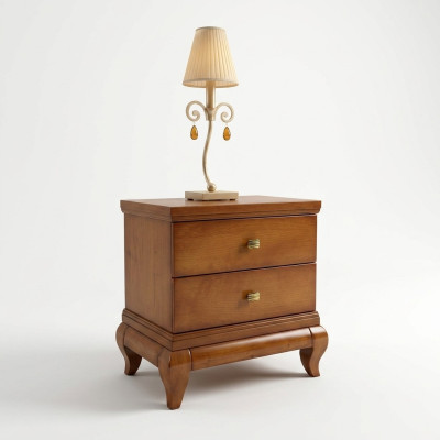 Nachttisch 2 Schubladen Beistelltisch Nachtschrank Kommode Konsole Holz Design